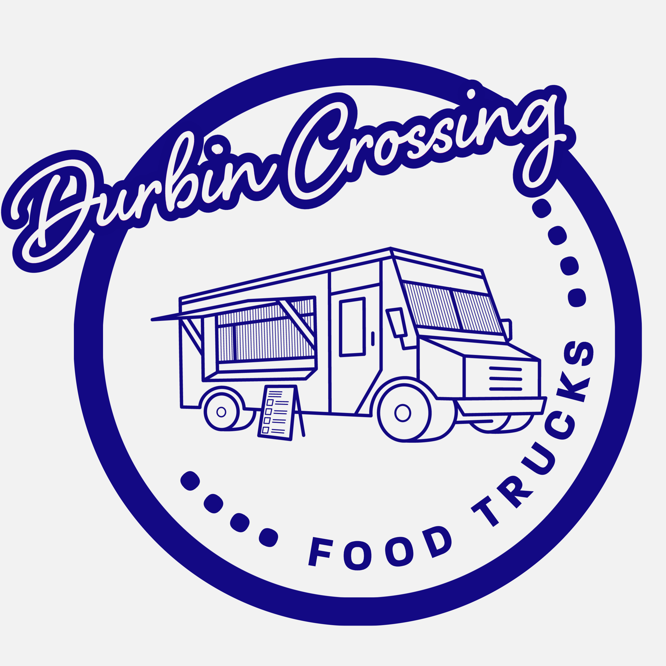 Food Truck with Durbin Crossing text above it.