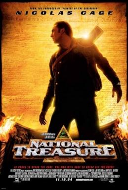 Poster for movie National Treasure featuring Nicholas Cage