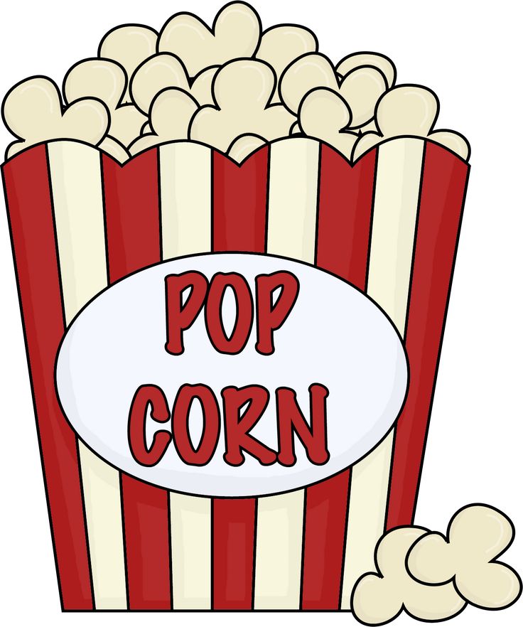 clip art picture of popcorn in a bucket