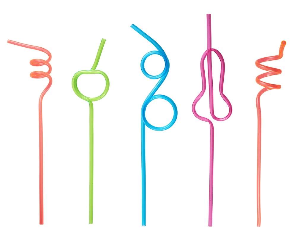 picture of crazy straws in different shapes